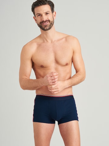 SCHIESSER Boxer shorts 'Sustainable Rib' in Blue: front