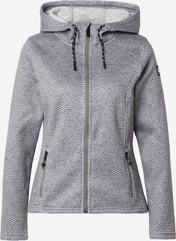 KILLTEC Toiminnallinen fleecetakki 'KOW 5' värissä harmaa: etupuoli