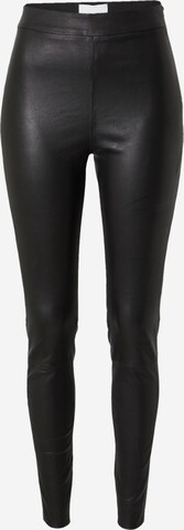 VILA Skinny Leggings 'JEANNINE' - fekete: elől