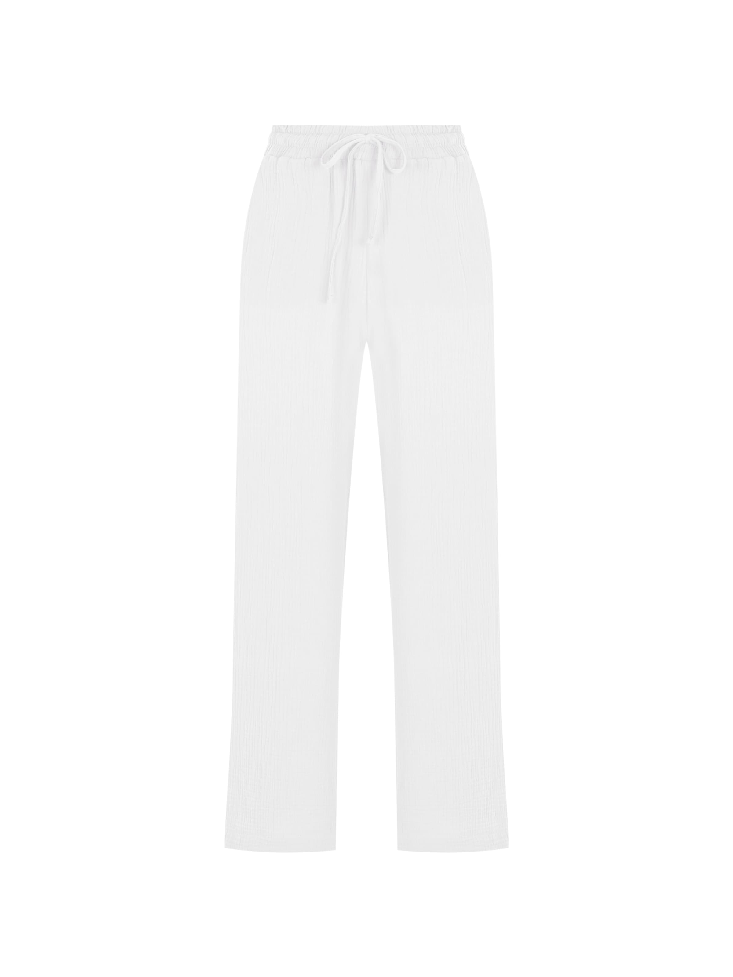 FRESHLIONS Trousers 'Mila' in White: front