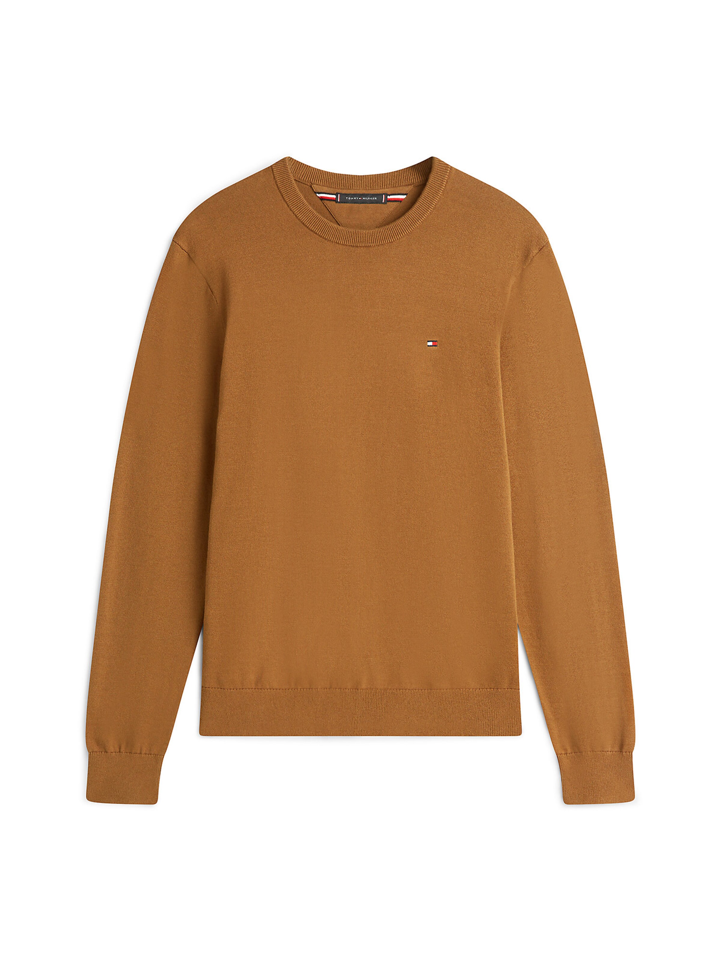 TOMMY HILFIGER Pullover 'Essential' in Braun: Vorderseite
