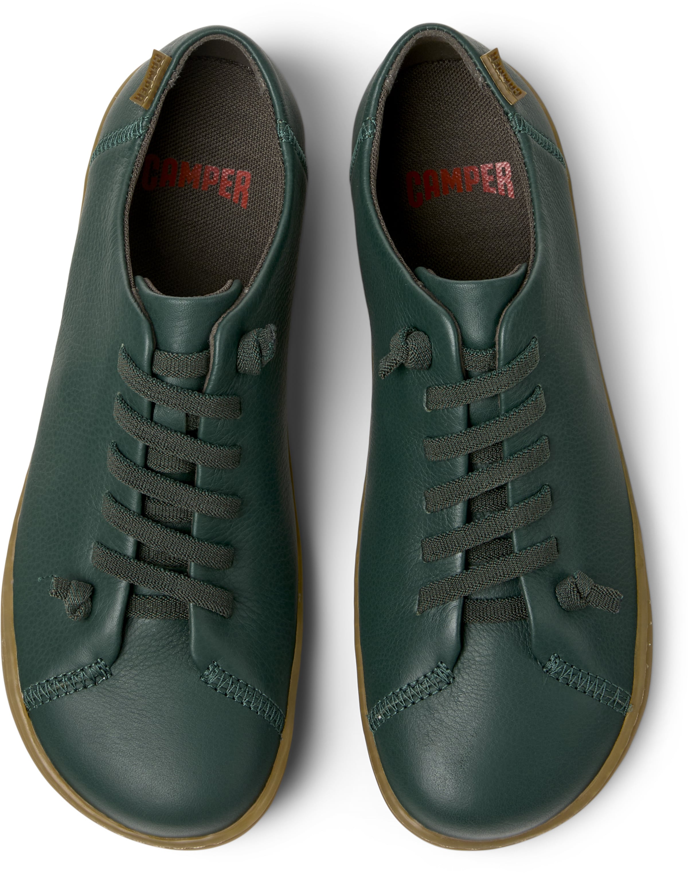 CAMPER Lace-Up Shoes 'Peu Cami' in Green