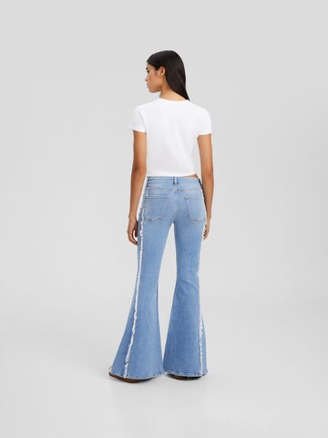 Bershka Flared Farmer - kék