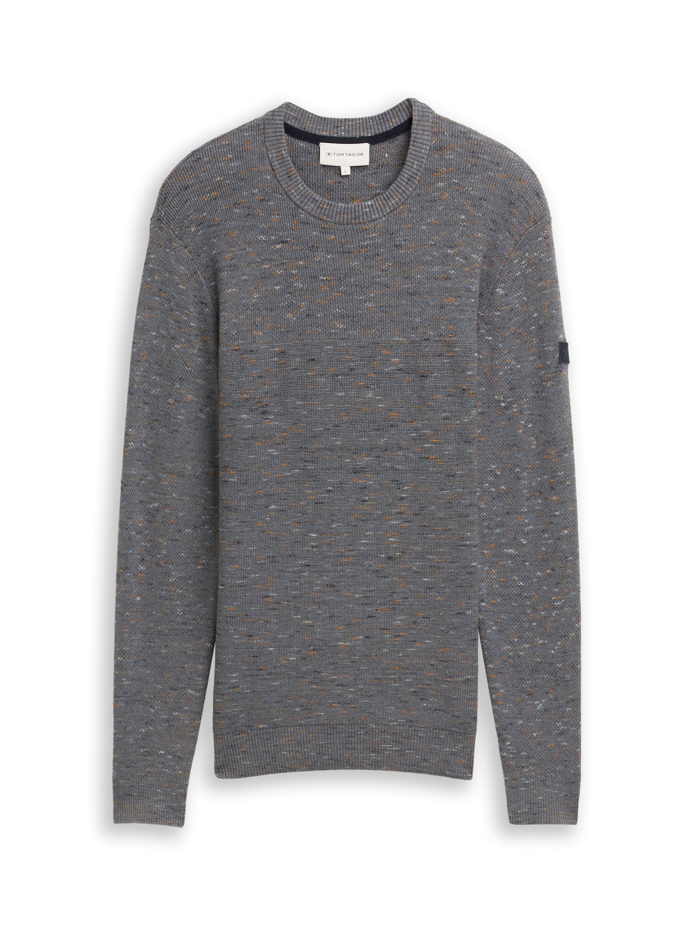TOM TAILOR Pullover in Grau: Vorderseite