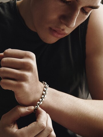 REYTEL Armband 'MACHT' in Zilver