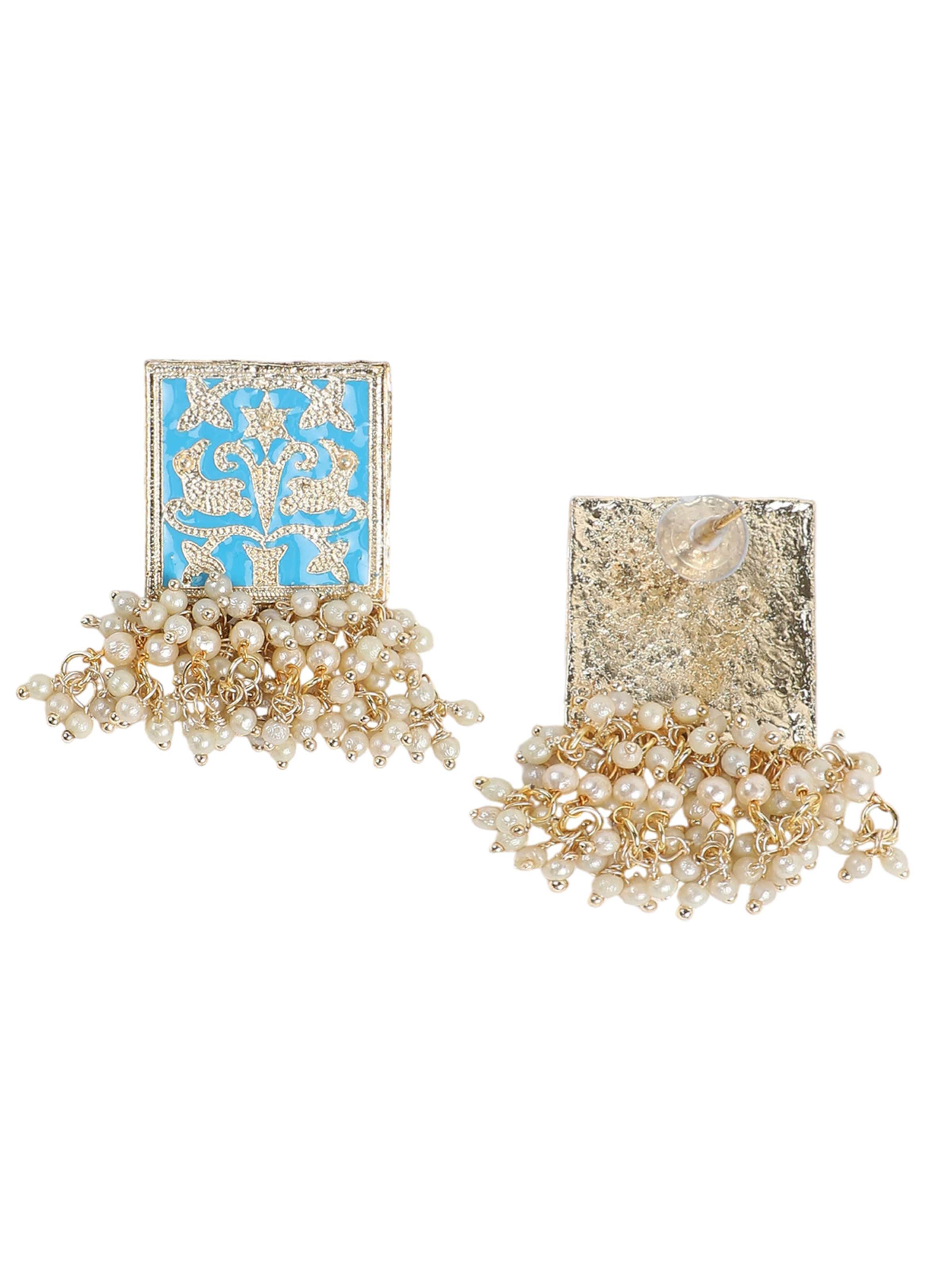 Orecchini 'Rubye' di SOHI in blu