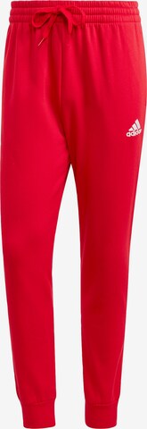 Pantalon de sport 'Essentials' ADIDAS SPORTSWEAR en rouge : devant