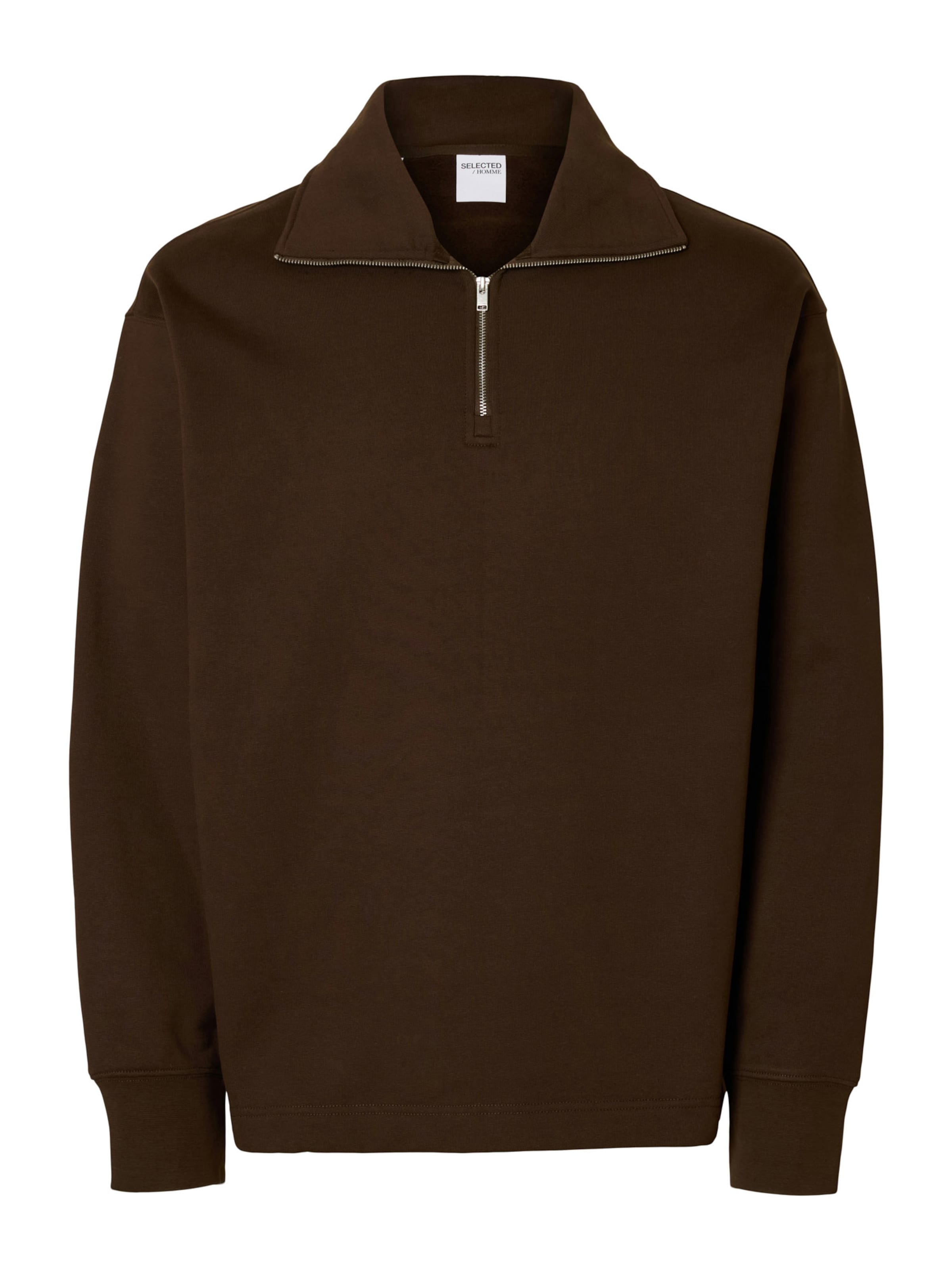 SELECTED - Sudadera 'SLHAron' en marrón: frente