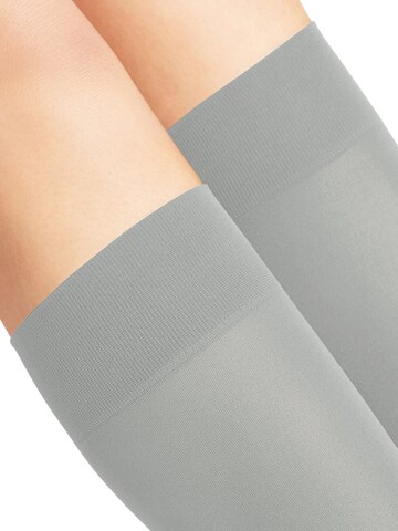 FALKE Overknee Strümpfe 'Pure Matt'‌‌‌‌‌‌‌‌‌‌ in Silber