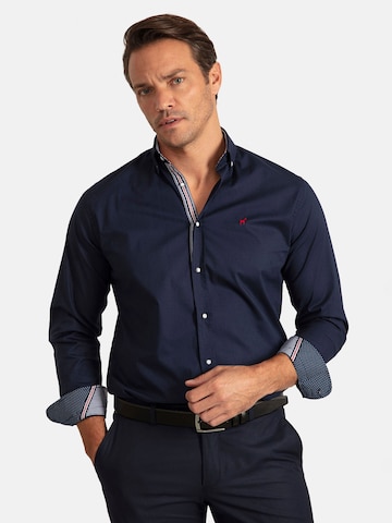 Williot Regular fit Button Up Shirt in Blue: front