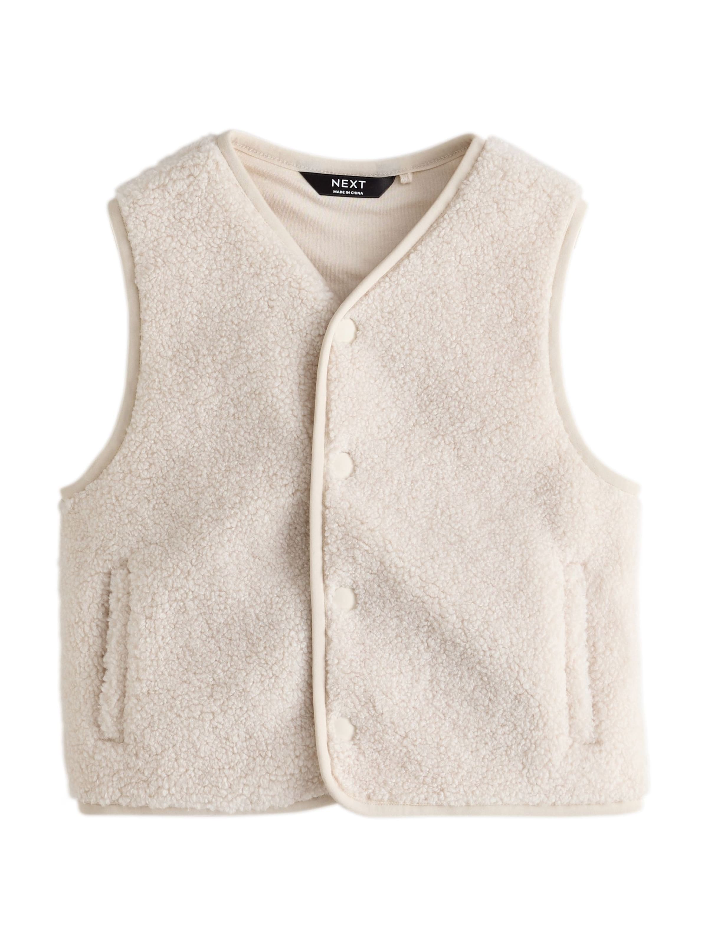 Next Vest in Beige: front