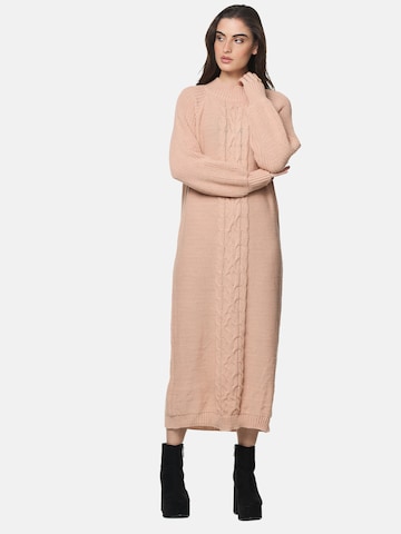 Robes en maille Elara en beige