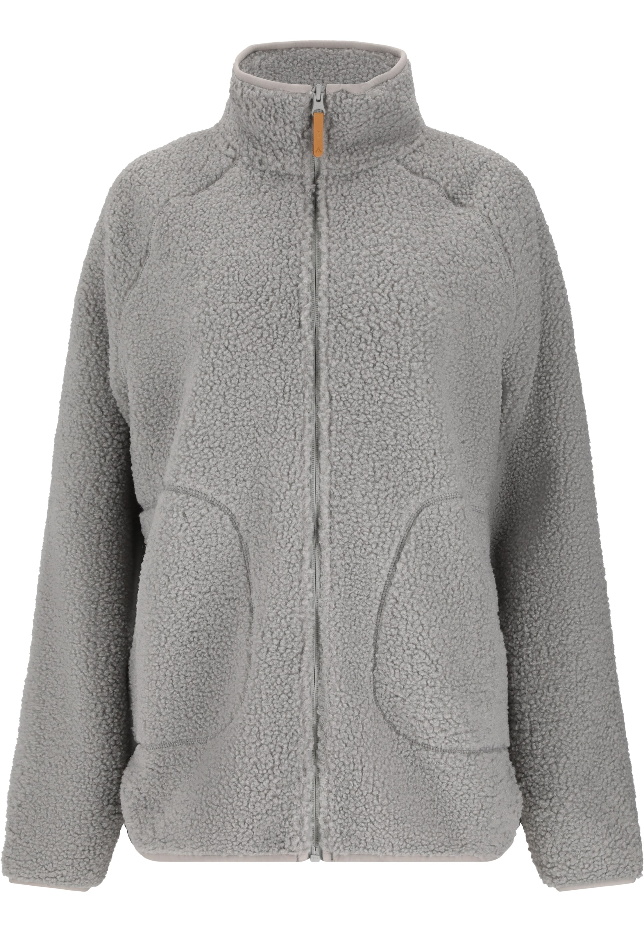 Whistler Fleece jas 'Pioneer' in Grijs: voorkant