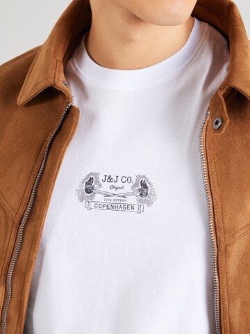 mėlyna JACK & JONES Marškinėliai 'JORRETRO'