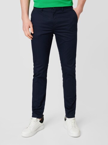 SCOTCH & SODA Slimfit Chino nadrág 'Stuart' - kék: elől