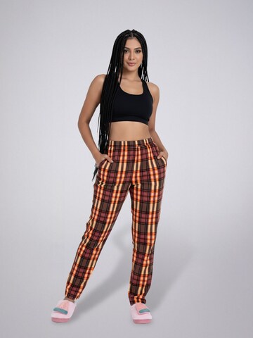 LEAFLETIC Pyjamahose‌ in Braun