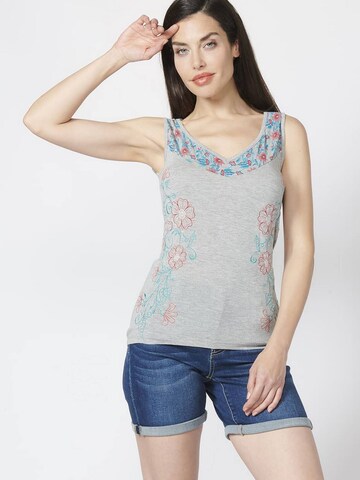 KOROSHI Top in Grau