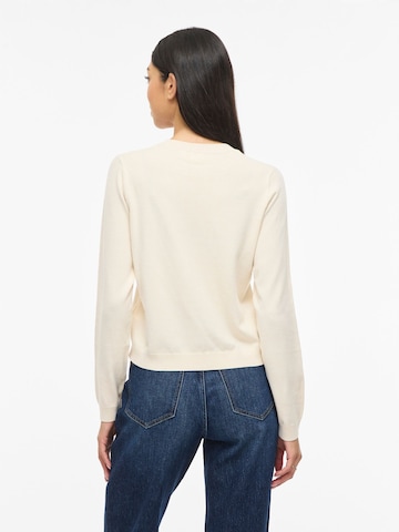 VILA Strickjacke 'VIMalu' in Weiß