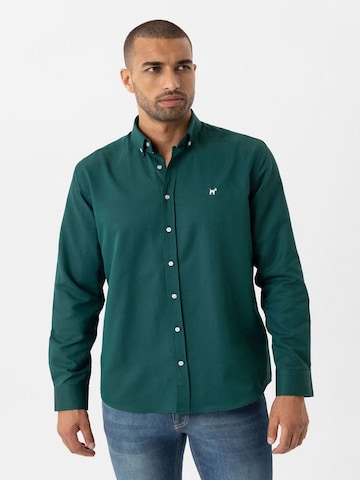 Coupe regular Chemise Williot en vert : devant