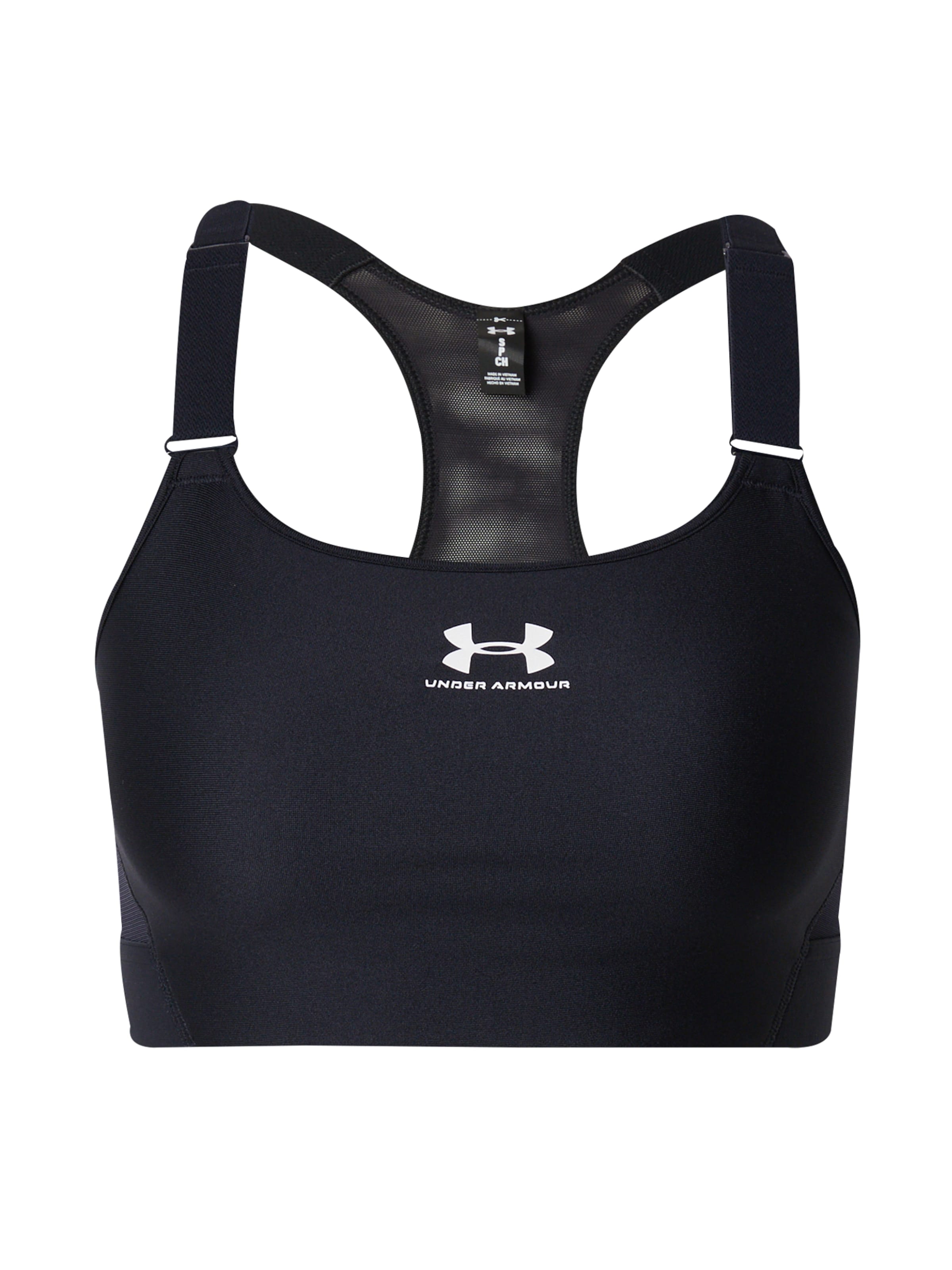 UNDER ARMOUR Bustier Sports-BH i sort: forside