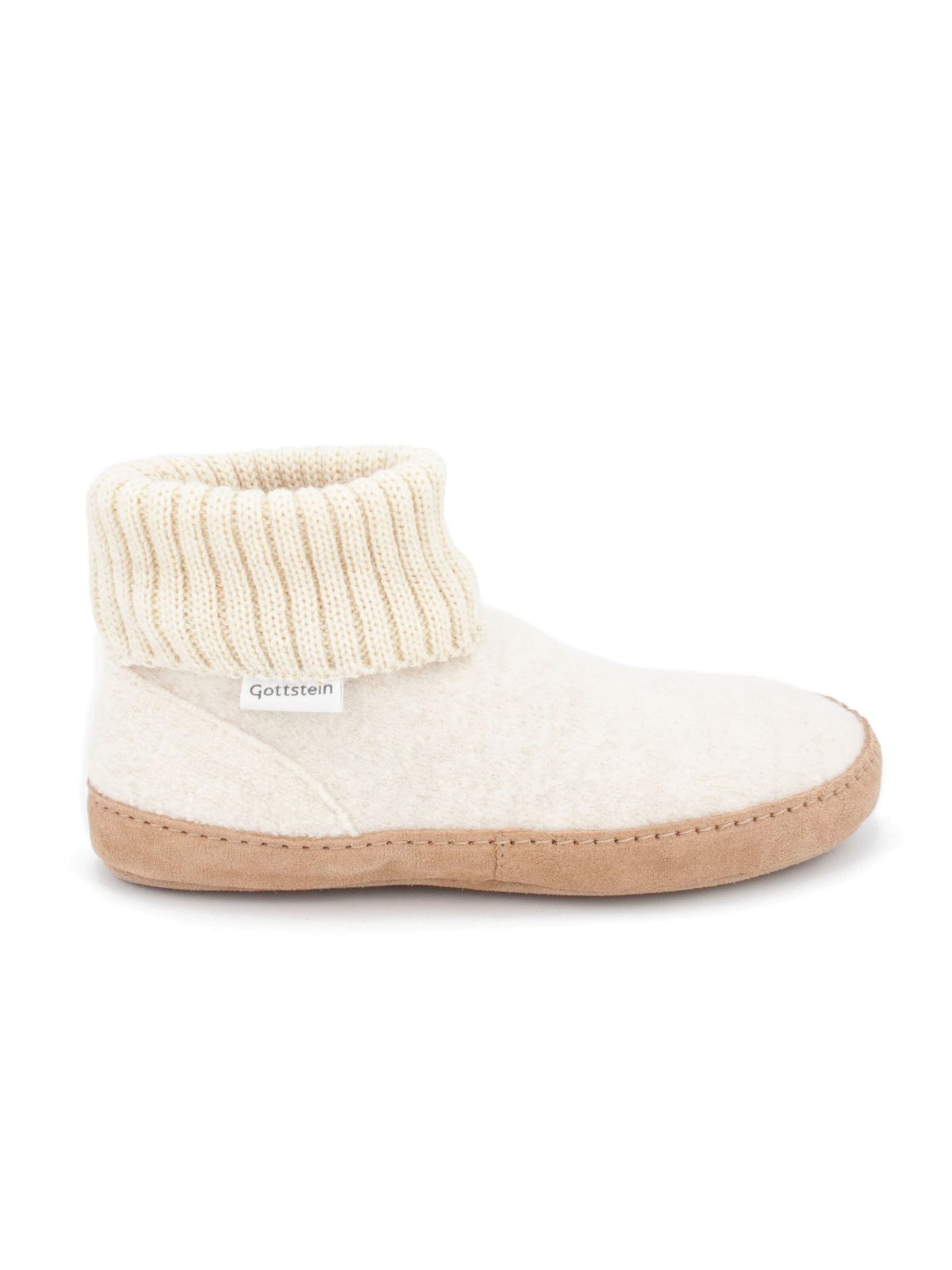 Gottstein Slippers 'Hüttenschuhe Dakota' in White