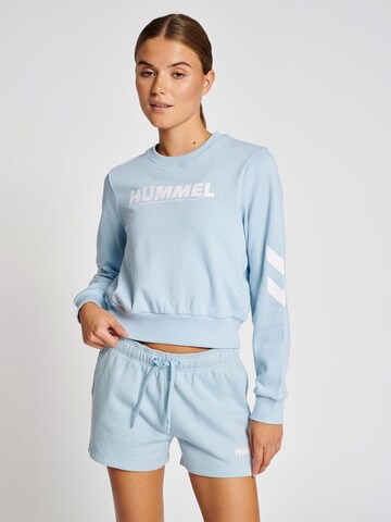 Hummel Sportovní mikina 'Legacy' – modrá: přední strana