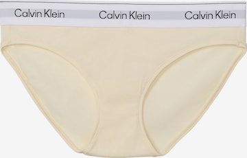 Slip Calvin Klein Underwear en jaune : devant