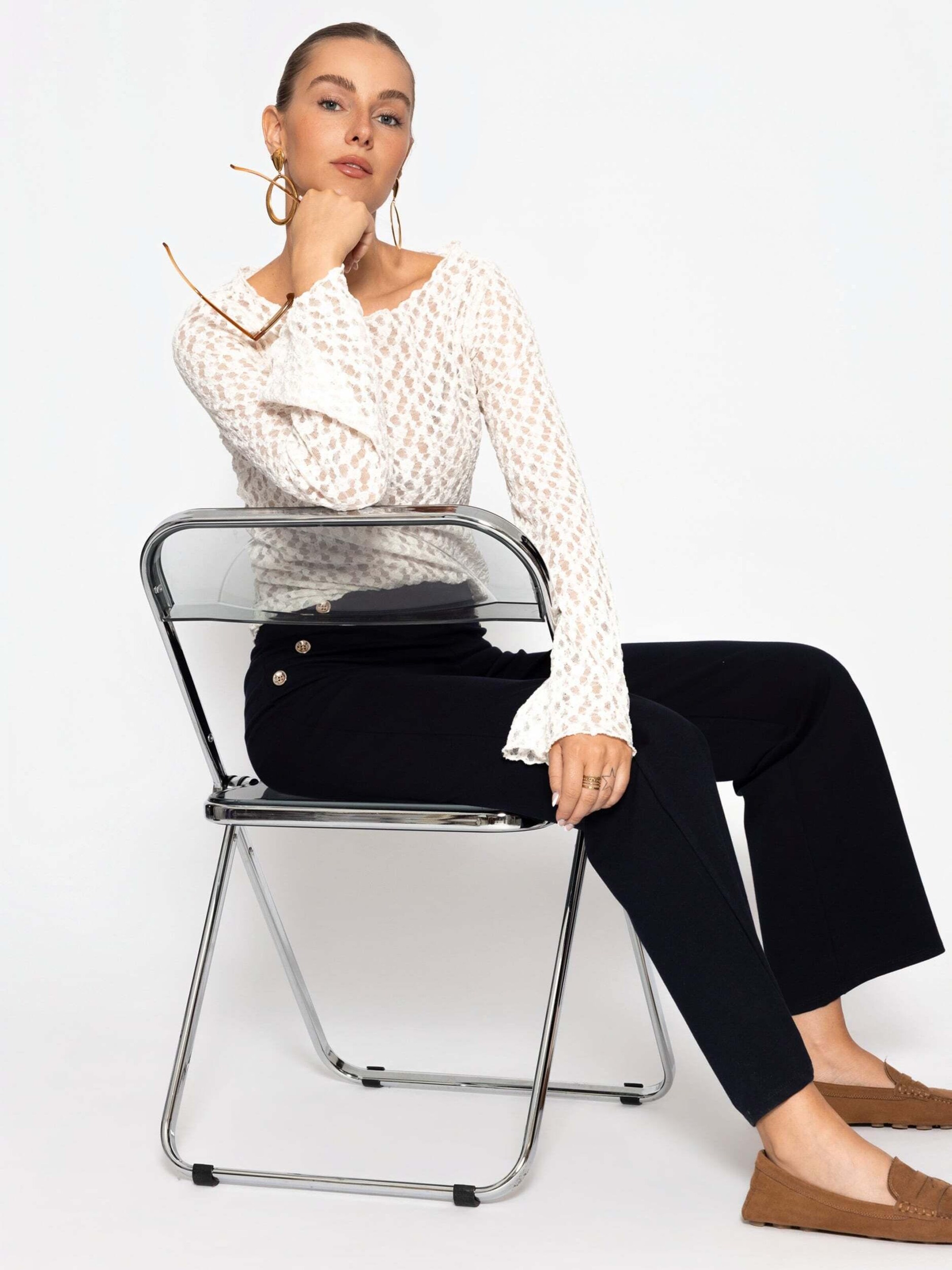 SASSYCLASSY Shirt‌‌‌‌‌‌‌‌ in Weiß
