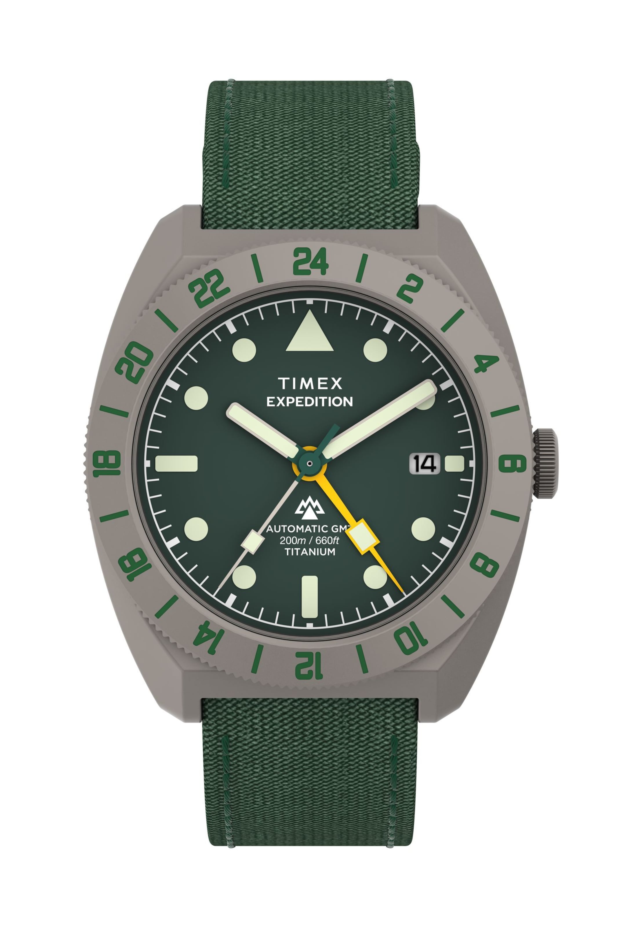 TIMEX Analogt ur i grøn: forside