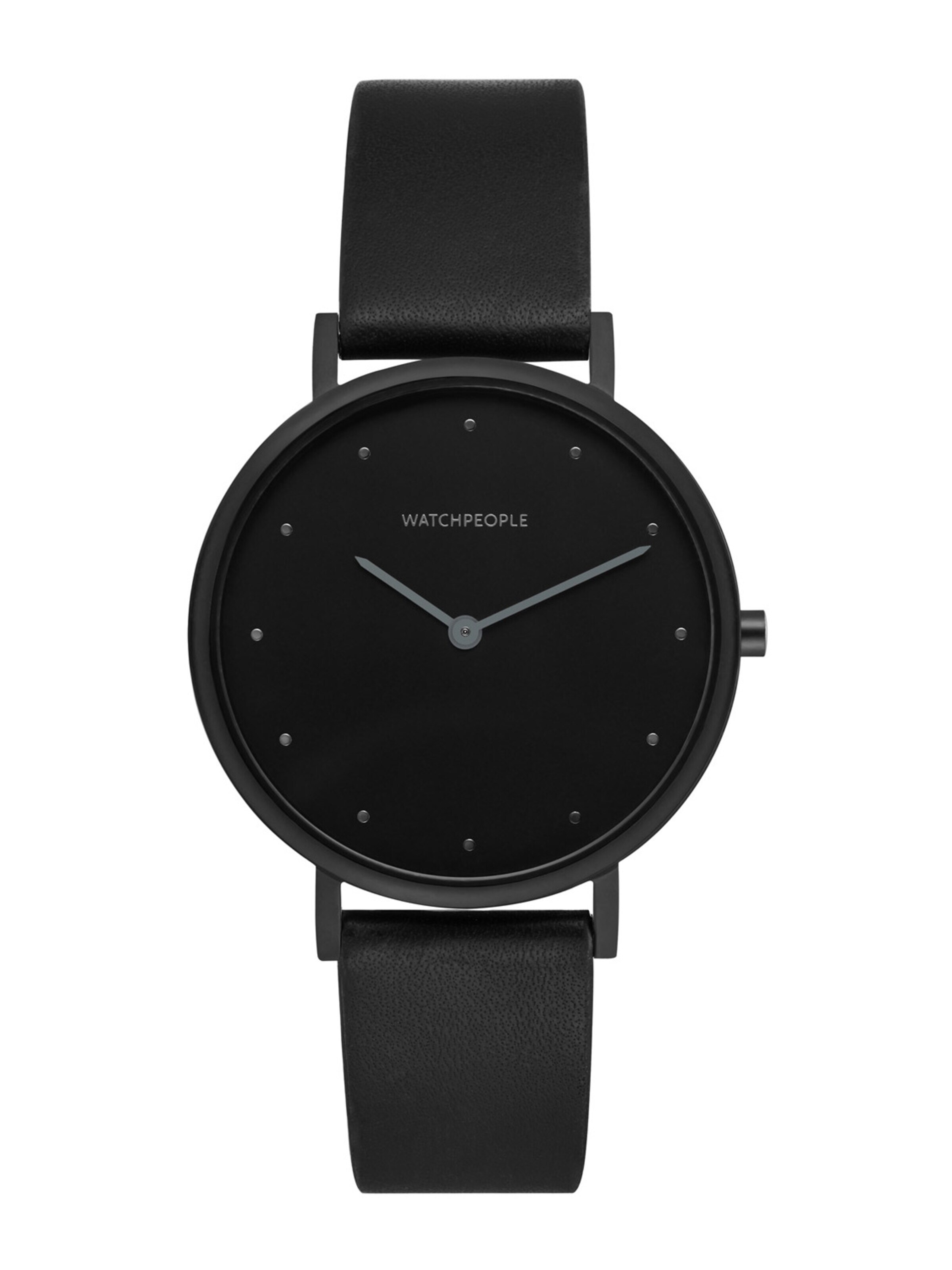 WALTER GROPIUS Analog Watch 'NIGHTFEVER' in Black: front