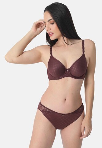 Classique Soutien-gorge 'DOT & BLOSSOM' sassa en violet : devant