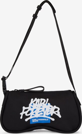 KARL LAGERFELD JEANS Sac bandoulière ' X Crapule2000' en bleu / noir / blanc, Vue avec produit