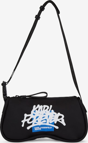 KARL LAGERFELD JEANS Shoulder Bag ' X Crapule2000' in Black: front