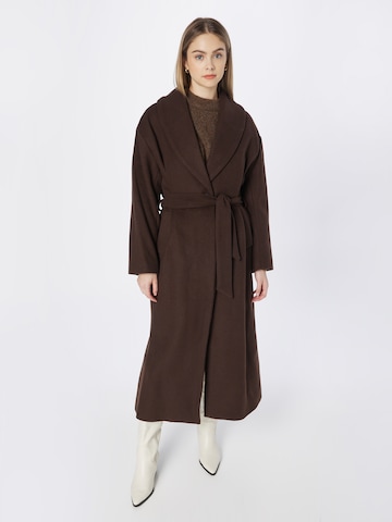 Lindex Between-Seasons Coat 'Hailey' in Brown: front