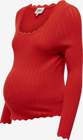 Only Maternity Sweater 'Dee' in Red: front