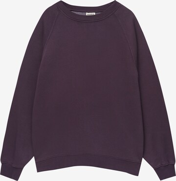 Pull&Bear Sweatshirt i lilla: forside