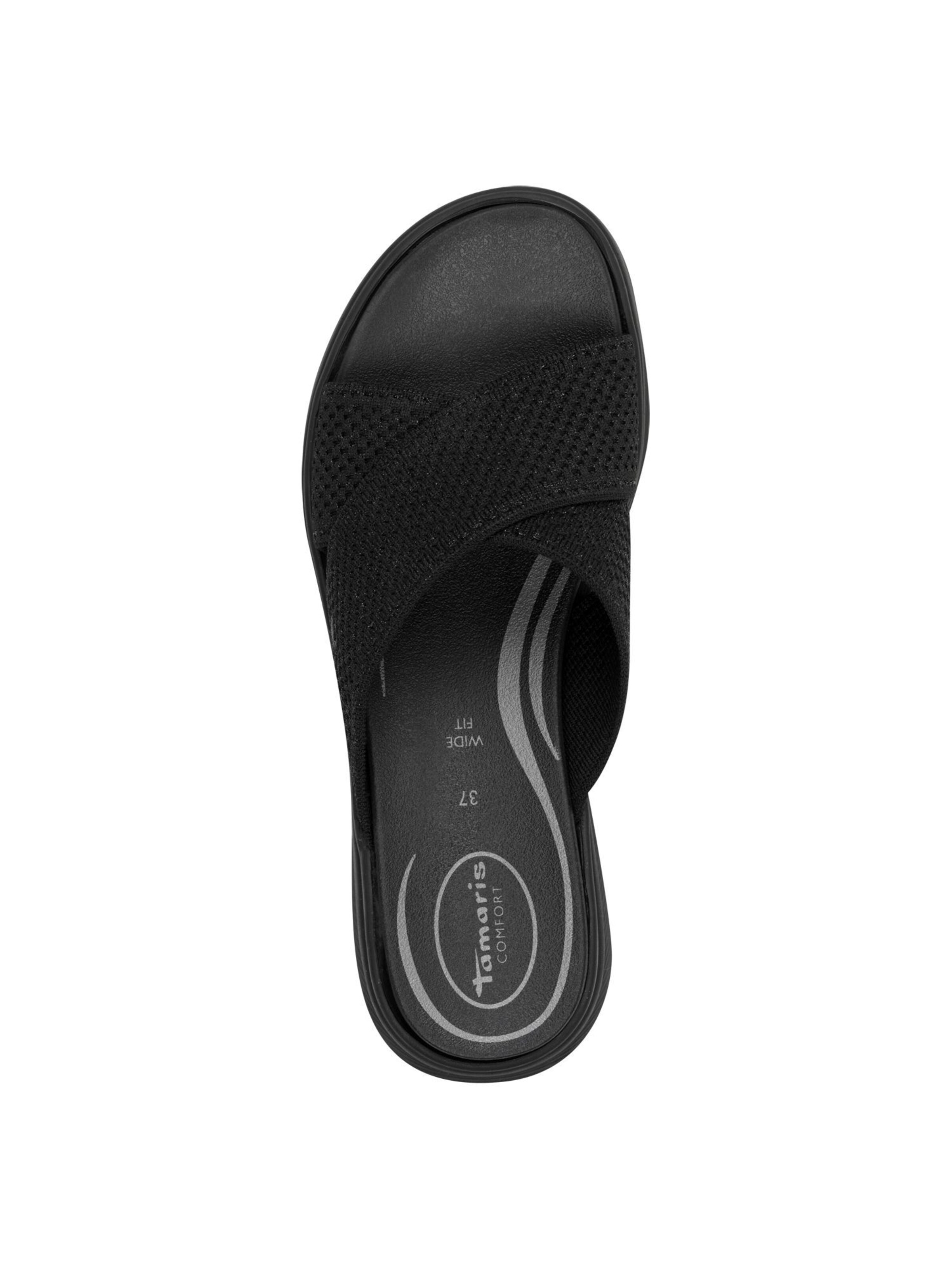 Mule Tamaris en noir