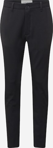 Effilé Pantalon chino 'Crimson' elvine en noir : devant