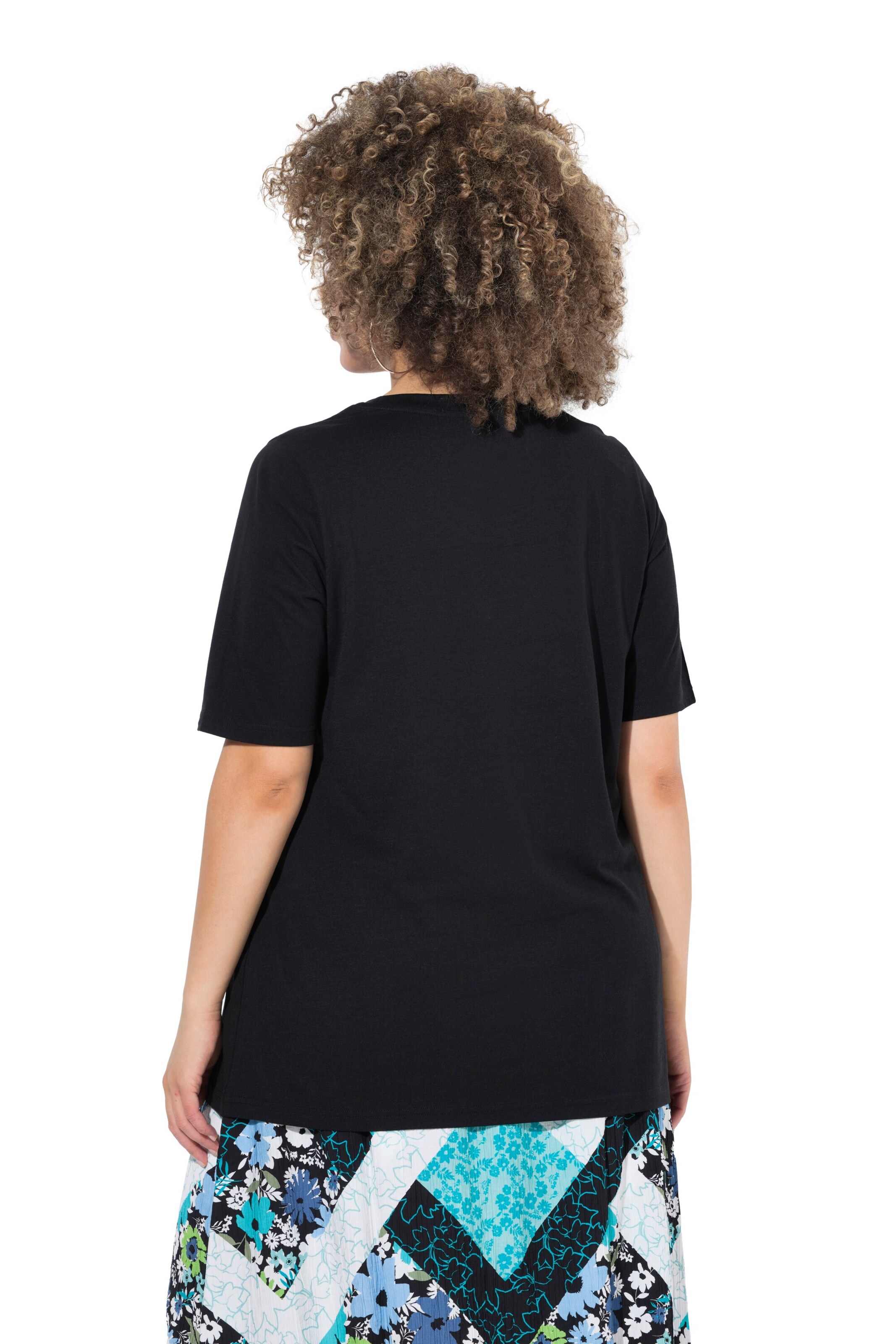 T-shirt Ulla Popken en noir
