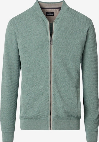 CASAMODA Knit Cardigan 'Basic' in Green: front