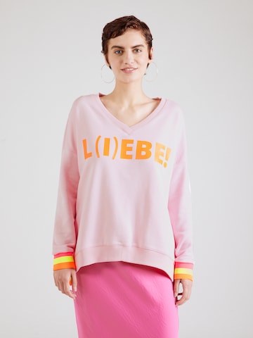 miss goodlifeSweater majica 'Liebe' - roza boja: prednji dio