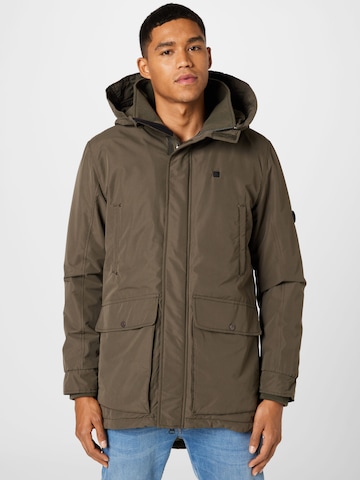 Alife and Kickin - Parka de inverno 'RonAK' em castanho: frente