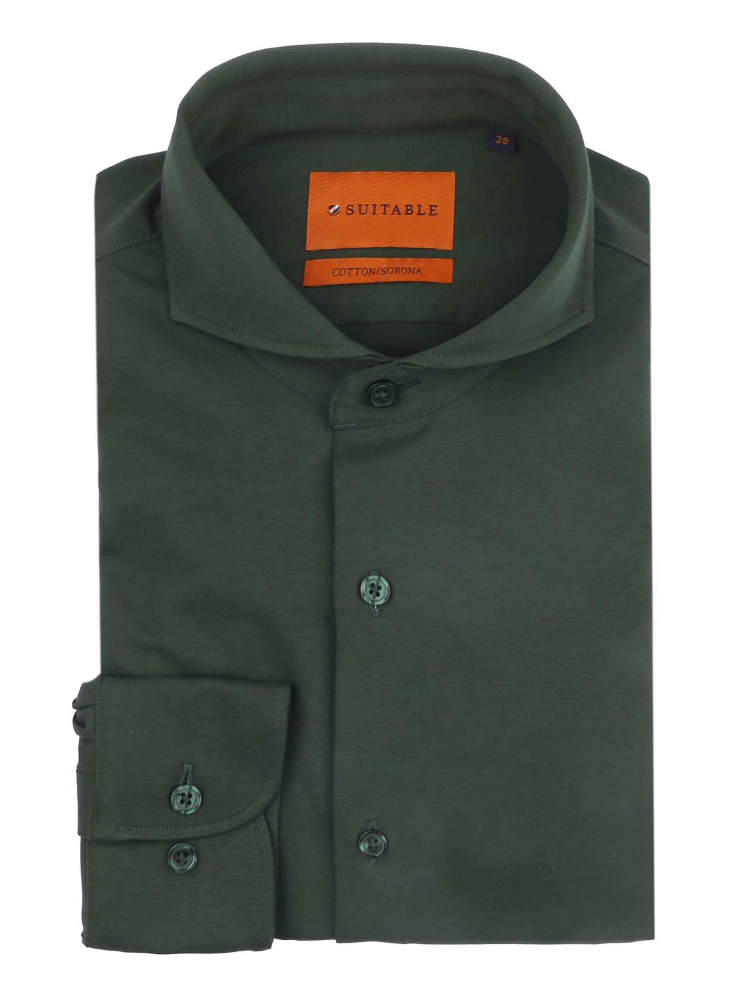Suitable Slim Fit Hemd‌‌‌ in Grün: Vorderseite