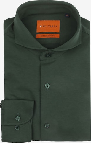 Suitable Slim Fit Hemd in Grün: Vorderseite