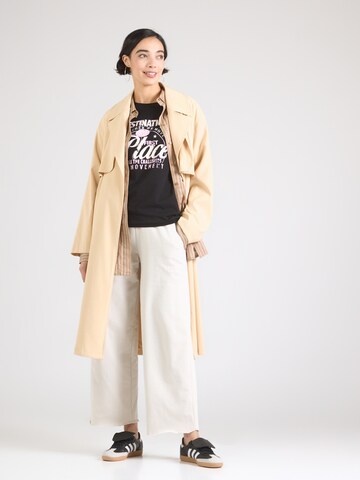 QS T-Shirt in Schwarz