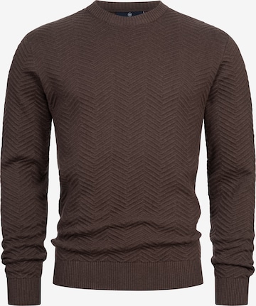 Kronstadt Sweater 'Carlo' in Brown: front