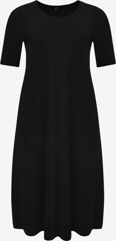 Yoek Dress in Black: front