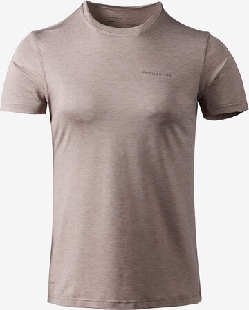 ENDURANCE Performance Shirt 'Maje' in Beige: front