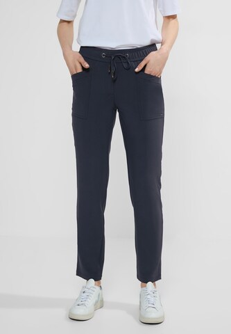 CECIL Regular Pants in Blue: front