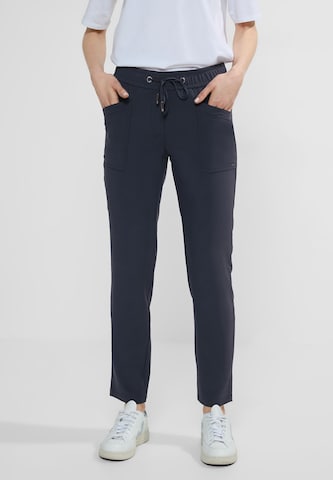 CECIL Regular Pants in Blue: front